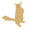 Squirrel-Clip Art ｜ Illustration ｜ Free Material