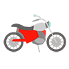 Motorcycle ｜ Motorcycle ――Clip Art ｜ Illustration ｜ Free Material