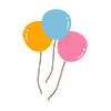 Balloons-Clip Art | Illustrations | Free Material