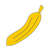 Banana ｜ Banana --Clip Art ｜ Illustration ｜ Free Material