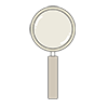 Search ｜ Magnifier --Clip Art ｜ Illustration ｜ Free Material