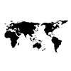 World Map ｜ Japan ｜ America ｜ Asia ｜ Europe ｜ Australia ｜ Africa-Clip Art ｜ Illustration ｜ Free Material