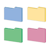 Folder ｜ File ｜ Blue ｜ Yellow ｜ Red ｜ Green ｜ Data-Clip Art ｜ Illustration ｜ Free Material