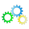 Gears ｜ Gears ｜ Machines ｜ Parts ｜ Parts ｜ Combined ｜ Collaboration --Clip Art ｜ Illustration ｜ Free Material