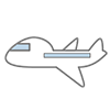 Airplane ｜ Passenger plane ――Clip art ｜ Illustration ｜ Free material