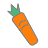 Carrot | Carrot-Clip art | Illustration | Free material