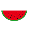 Watermelon | Watermelon-Clip art | Illustration | Free material