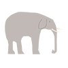 Elephant ｜ Elephant --Clip art ｜ Illustration ｜ Free material
