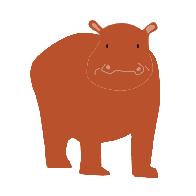 Kawama ｜ Hippopotamus-Illustration / Clip Art / Free / Home Appliances / Vehicles / Animals / Furniture / Illustrations / Downloads