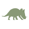 Triceratops --Clip Art ｜ Illustration ｜ Free Material