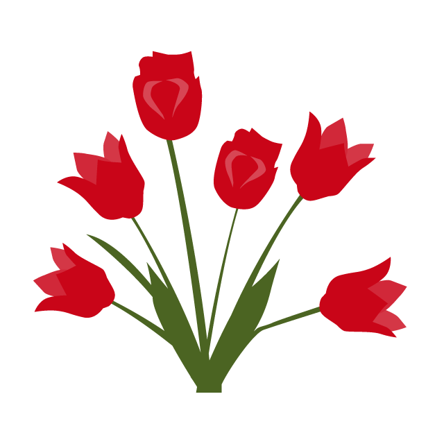 Tulips | Flowers-Illustrations / Clip Art / Free / Home Appliances / Vehicles / Animals / Furniture / Illustrations / Downloads