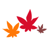Autumn leaves --Clip art ｜ Illustration ｜ Free material