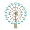 Ferris wheel --Clip art ｜ Illustration ｜ Free material