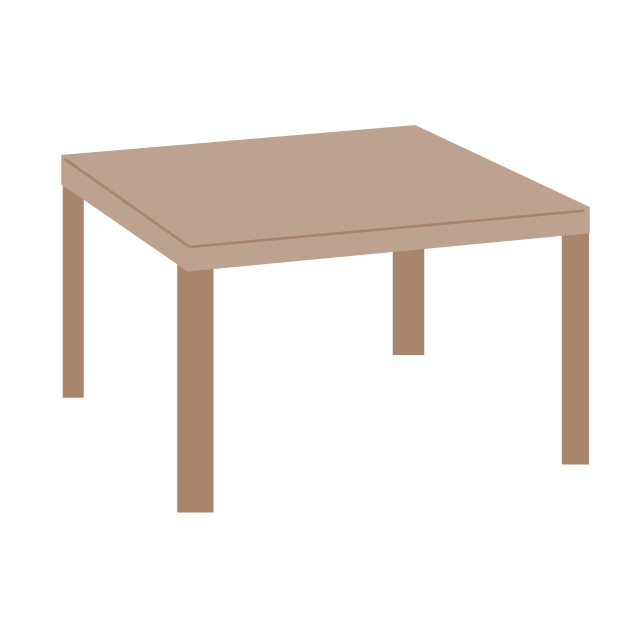 Table ｜ Desk-Illustration / Clip Art / Free / Home Appliance / Vehicle / Animal / Furniture / Illustration / Download