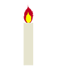 Candle ｜ Flame ――Clip Art ｜ Illustration ｜ Free Material