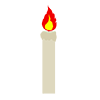 Candle ｜ Light-Clip Art ｜ Illustration ｜ Free Material