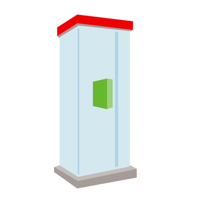 Phone booth-illustration / clip art / free / home appliances / vehicles / animals / furniture / illustration / download
