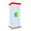 Telephone booth --Clip art ｜ Illustration ｜ Free material