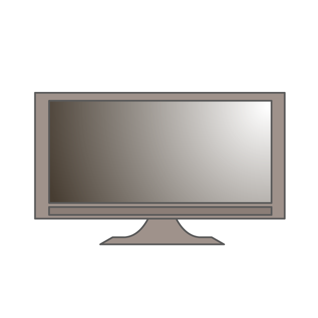 LCD TV ｜ TV-Illustration / Clip Art / Free / Home Appliances / Vehicles / Animals / Furniture / Illustrations / Download