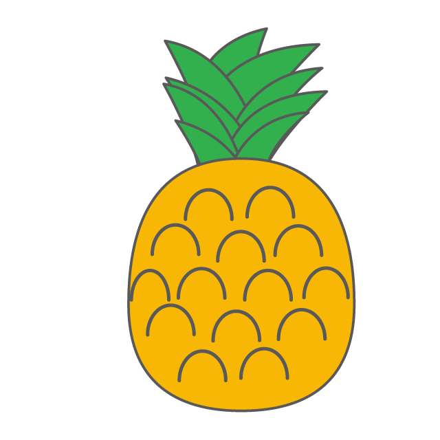 Pineapple ｜ Pineapple-Illustration / Clip Art / Free / Home Appliances / Vehicles / Animals / Furniture / Illustrations / Downloads
