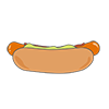 Hot dogs ｜ Hot Dogs --Clip art ｜ Illustrations ｜ Free material