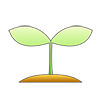 Germination ｜ Sprouts --Clip Art ｜ Illustrations ｜ Free Material
