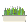 Grass ｜ Flowerbed --Clip art ｜ Illustration ｜ Free material