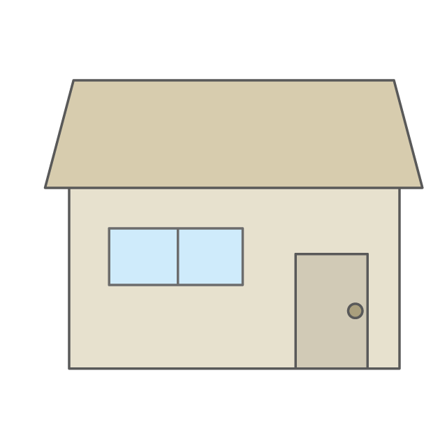 Detached House ｜ Home-Illustration / Clip Art / Free / Home Appliances / Vehicles / Animals / Furniture / Illustrations / Downloads