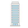 Building ｜ High-rise building ――Clip art ｜ Illustration ｜ Free material