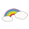 Rainbow ｜ Rainbow --Clip Art ｜ Illustration ｜ Free Material