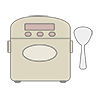 Rice Cooker ｜ Suihanki --Clip Art ｜ Illustration ｜ Free Material