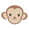 Monkey ｜ Saru --Clip Art ｜ Illustration ｜ Free Material