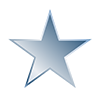 Star Icon ｜ Star Logo ｜ Star Mark ｜ Star Symbol ｜ Blue ｜ Gradation ｜ Three-dimensional --Clip Art ｜ Illustration ｜ Free Material