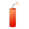 Dynamite ｜ Bomb ｜ Explosion ｜ Red ｜ Gradation ｜ Dangerous goods ｜ Fire wire ignites --Clip art ｜ Illustration ｜ Free material