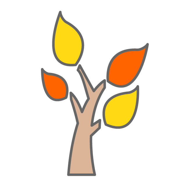 Trees ｜ Orange ｜ Yellow ｜ Nature-Illustration / Clip Art / Free / Home Appliances / Vehicles / Animals / Furniture / Illustrations / Download