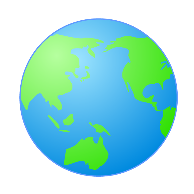 Earth ｜ Water Planet ｜ Global ｜ Globe ｜ Green Star ｜ World Map ｜ Continents-Illustrations / Clip Art / Free / Home Appliances / Vehicles / Animals / Furniture / Illustrations / Download