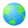 Earth ｜ Water Planet ｜ Global ｜ Globe ｜ Green Star ｜ World Map ｜ Continent --Clip Art ｜ Illustration ｜ Free Material