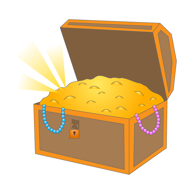 Treasure ｜ Treasure ｜ Gold Coins ｜ Necklaces ｜ Jackpots ｜ Rich ｜ Gold-Illustrations / Clip Art / Free / Home Appliances / Vehicles / Animals / Furniture / Illustrations / Downloads