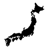 Map of Japan ｜ Honshu ｜ Shikoku ｜ Kyushu ｜ Hokkaido ｜ Kinki ｜ Tohoku --Clip Art ｜ Illustration ｜ Free Material