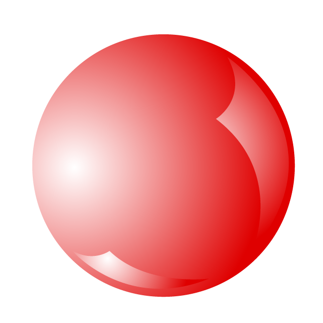 Red button ｜ Circle ｜ Gradation ｜ Pika ｜ Light ｜ Circle ｜ Three-dimensional --Illustration / Clip art / Free / Home appliances / Vehicles / Animals / Furniture / Illustration / Download