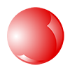 Red button ｜ Circle ｜ Gradation ｜ Pika ｜ Light ｜ Circle ｜ Three-dimensional --Clip art ｜ Illustration ｜ Free material