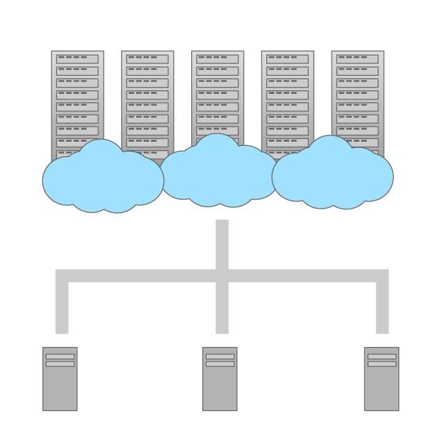Cloud Server ｜ Web System ｜ Personal Information ｜ Synchronize ｜ Two-way Interaction ｜ Cloud ｜ Computer-Illustration / Clip Art / Free / Home Appliance / Vehicle / Animal / Furniture / Illustration / Download