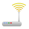 Wireless router ｜ Wireless LAN ｜ Wi-Fi ｜ Mobile ｜ Wi-Fi ｜ IT equipment ｜ Wireless-Clip art ｜ Illustration ｜ Free material