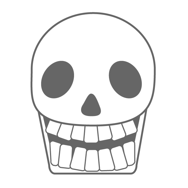 Skeleton ｜ Skull and Crossbones ｜ Skull ｜ Bone ｜ Horror ｜ Mask ｜ Dead-Illustration / Clip Art / Free / Home Appliances / Vehicles / Animals / Furniture / Illustrations / Download