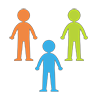 Human | Person | Standing | Green | Blue | Orange | Community-Clip Art | Illustration | Free Material