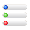 Homepage Button ｜ Site Button ｜ Blue Gradient ｜ Green ｜ Red ｜ Three-dimensional ｜ Click Button --Clip Art ｜ Illustration ｜ Free Material