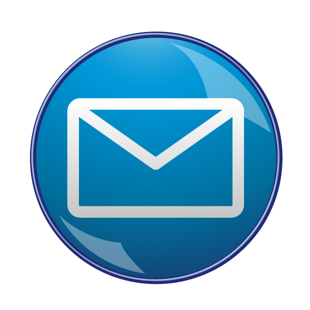 Email Icon ｜ Email Button ｜ Email Logo ｜ Blue Gradient ｜ Email Image ｜ Mark ｜ Three-dimensional --Illustration / Clip Art / Free / Home Appliances / Vehicles / Animals / Furniture / Illustrations / Download