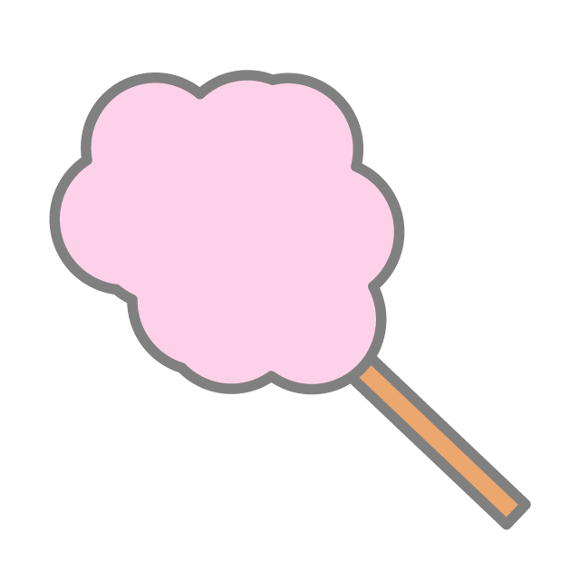 Cotton Candy ｜ Sweets-Illustrations / Clip Art / Free / Home Appliances / Vehicles / Animals / Furniture / Illustrations / Downloads