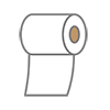 Toilet paper --Clip art ｜ Illustration ｜ Free material