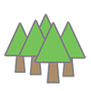 Forest ｜ Trees --Clip Art ｜ Illustration ｜ Free Material